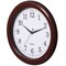 Clockswise 13.75 Inch Plastic Brown Round Silent, Non-Ticking Battery Operated Analog Wall Clock, 2PK QI004510.BN.2 - alternate 7